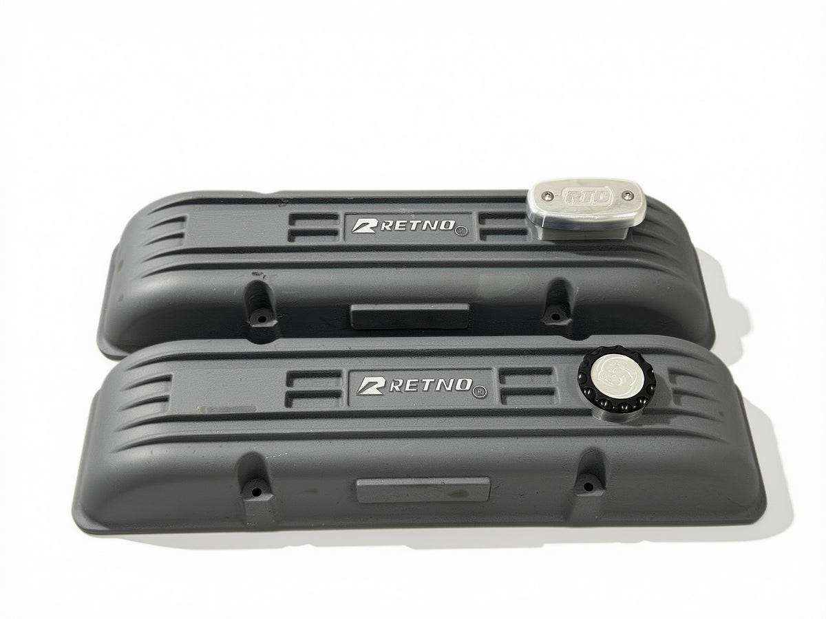 Retno SBC Sandcast Aluminum Valve Covers - retnoco