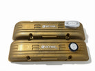 Retno SBC Gold Sandcast Aluminum Valve Covers - retnoco