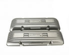 Retno SBC Aluminum Sand Cast Valve Covers - Natural Finish - retnoco