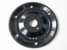 Retno 104T 6-Bolt Steel Flywheel – Black Oxide & Polished Aluminum Finish - retnoco