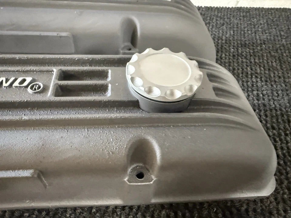 SBC Retno Aluminum Sandcast Valve Covers - retnoco