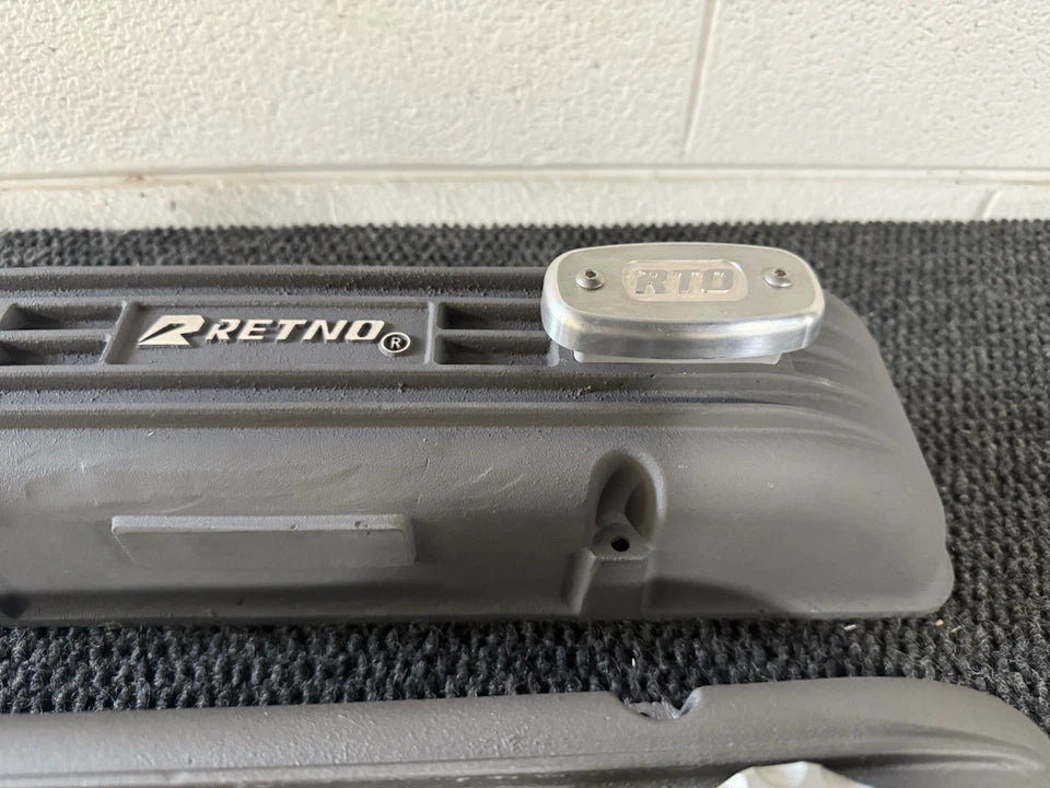 SBC Retno Aluminum Sandcast Valve Covers - retnoco