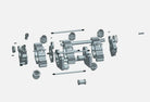 Retno Performance Oil Pump 3 Stage Dry Sump SBC - retnoco