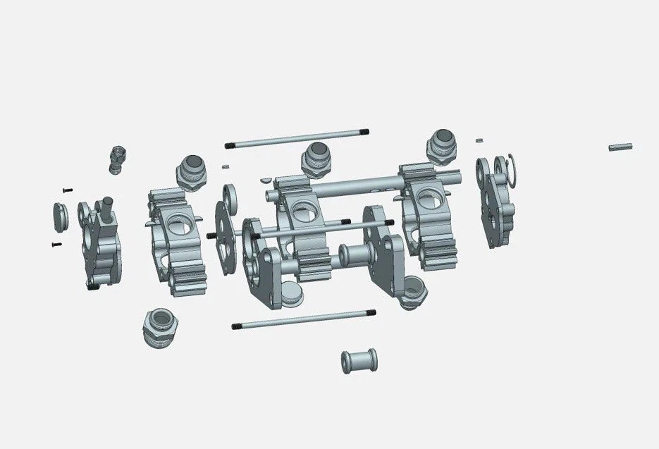 Retno Performance Oil Pump 3 Stage Dry Sump SBC - retnoco