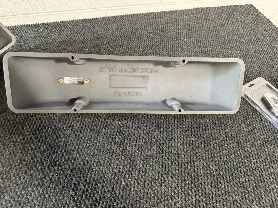 SBC Retno Aluminum Sandcast Valve Covers - retnoco