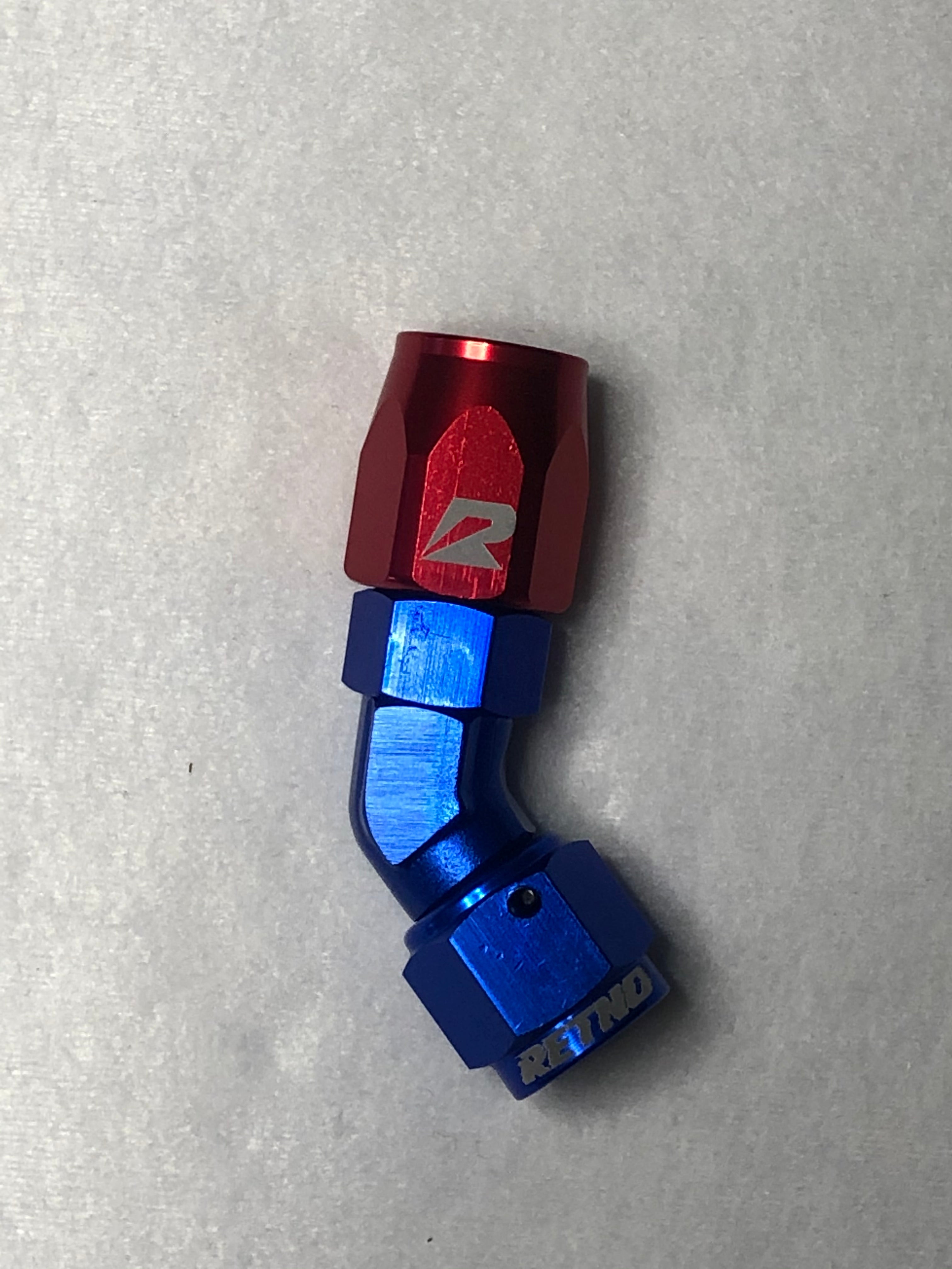 AN Forged Hose End Male Swivel AN Thread 45° - retnoco